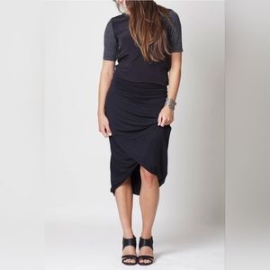 Draped Knit Skirt
